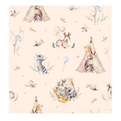 Kindertischlampe KIDS ROOM 1xE27/60W/230V, Ø 18 cm, mit niedlichen Tiermotiven