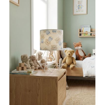 Kindertischlampe KIDS ROOM 1xE27/60W/230V Ø 18 cm Teddybär