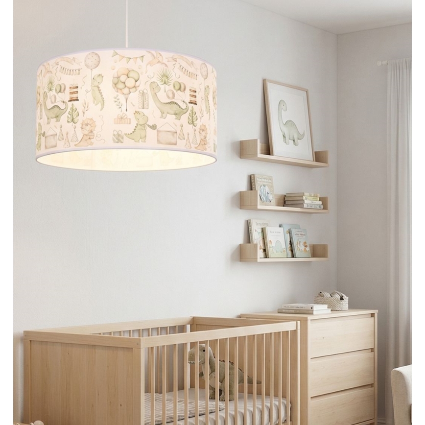 Kinderzimmer-Deckenleuchte KIDS ROOM 1xE27/60W/230V Ø 40 cm Dinosaurier