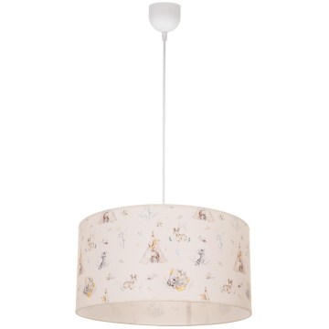Kinderzimmer-Deckenleuchte KIDS ROOM 1xE27/60W/230V Ø 40 cm mit Tiermotiven