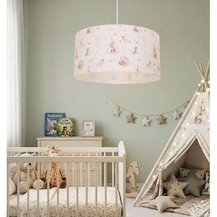Kinderzimmer-Deckenleuchte KIDS ROOM 1xE27/60W/230V Ø 40 cm mit Tiermotiven