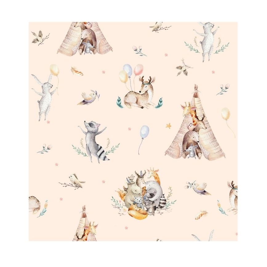 Kinderzimmer-Deckenleuchte KIDS ROOM 1xE27/60W/230V Ø 40 cm mit Tiermotiven