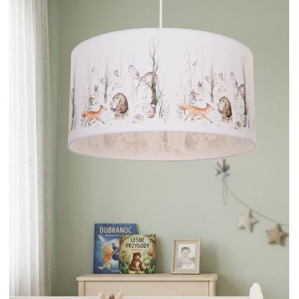 Kinderzimmer-Deckenleuchte KIDS ROOM 1xE27/60W/230V, Ø 40 cm, mit Tiermotiven