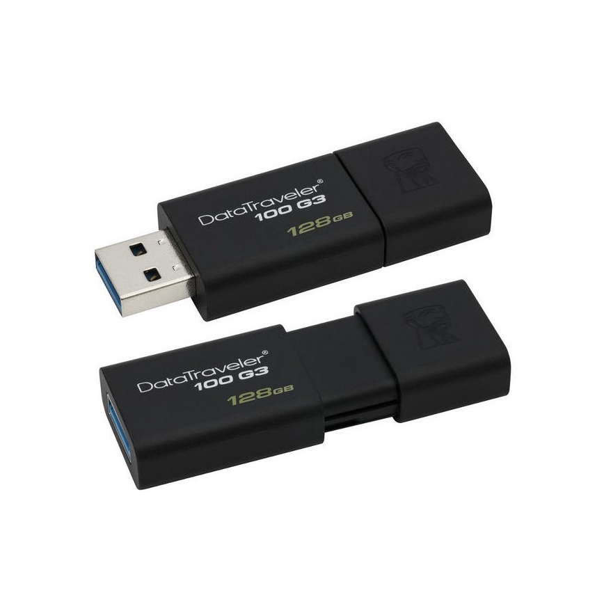 Kingston - Flash-Laufwerk DATATRAVELER 100 G3 USB 3.0 128GB schwarz