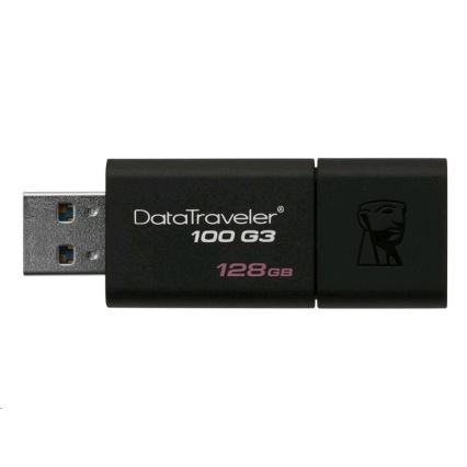 Kingston - Flash-Laufwerk DATATRAVELER 100 G3 USB 3.0 128GB schwarz