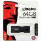 Kingston - Flash-Laufwerk DATATRAVELER 100 G3 USB 3.0 64GB schwarz