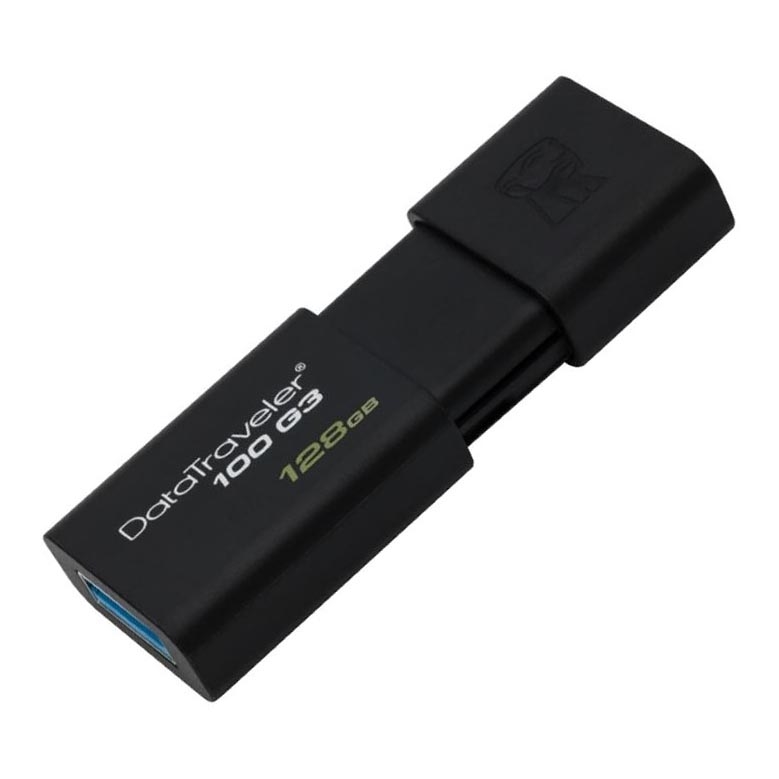 Kingston - Flash-Laufwerk DATATRAVELER 100 G3 USB 3.0 128GB schwarz