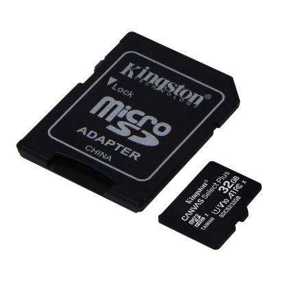 Kingston - MicroSDHC 32GB Canvas Select Plus U1 100MB/s + SD-Adapter