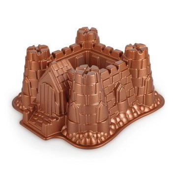 KITCHISIMO Gugelhupfform Schloss/kupferfarben