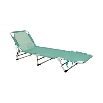 Klappbare, verstellbare Sonnenliege SUNO 56x190 cm, türkis