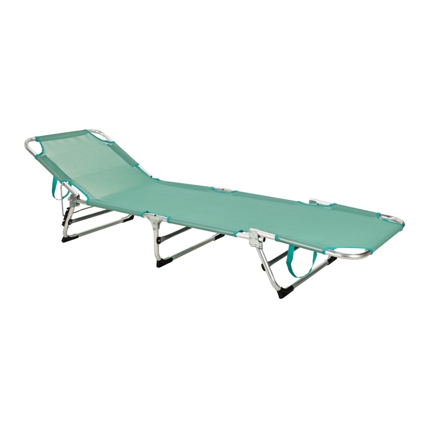 Klappbare, verstellbare Sonnenliege SUNO 56x190 cm, türkis