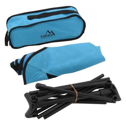 Klappbarer Campingstuhl blau 63 cm