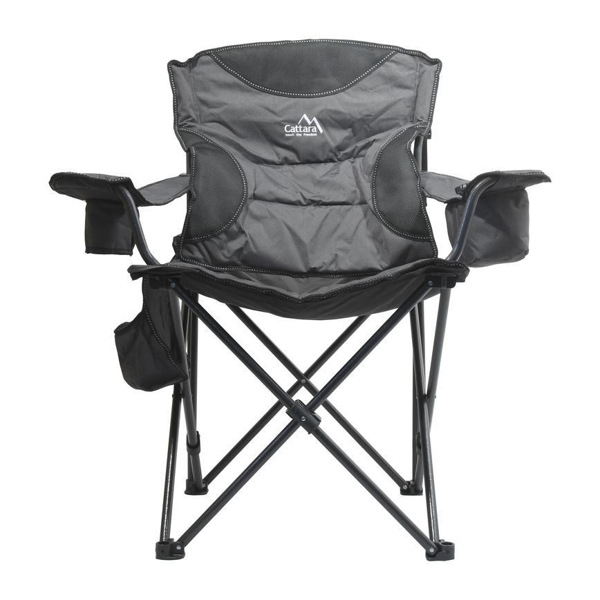 Klappbarer Campingstuhl grau