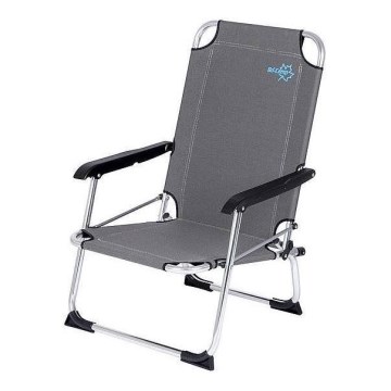 Klappbarer Campingstuhl grau