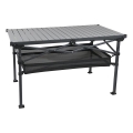 Klappbarer Campingtisch 118x70 cm anthrazit