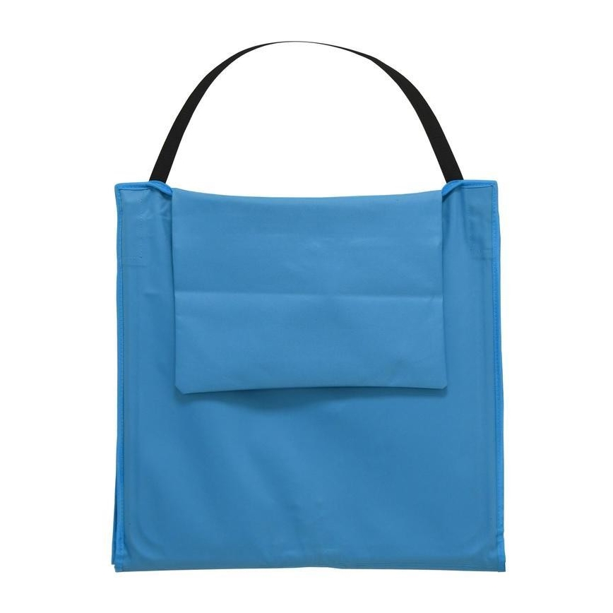 Klappbarer Liegestuhl blau 160x55 cm