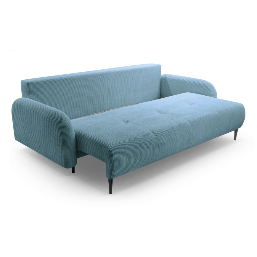 Klappbares Dreisitzer-Polstersofa CLOUDY grün