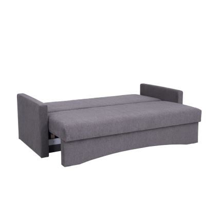 Klappbares Dreisitzer-Polstersofa mit Armlehnen PAUL grau