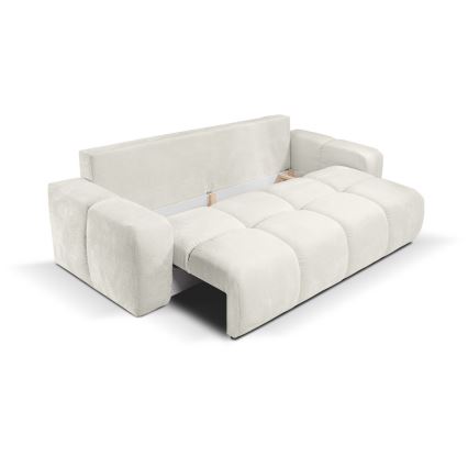 Klappbares Dreisitzer-Polstersofa mit Stauraum ALMADA beige