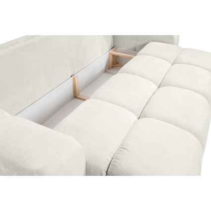 Klappbares Dreisitzer-Polstersofa mit Stauraum ALMADA beige