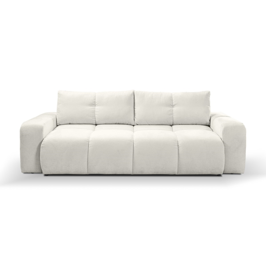 Klappbares Dreisitzer-Polstersofa mit Stauraum ALMADA beige