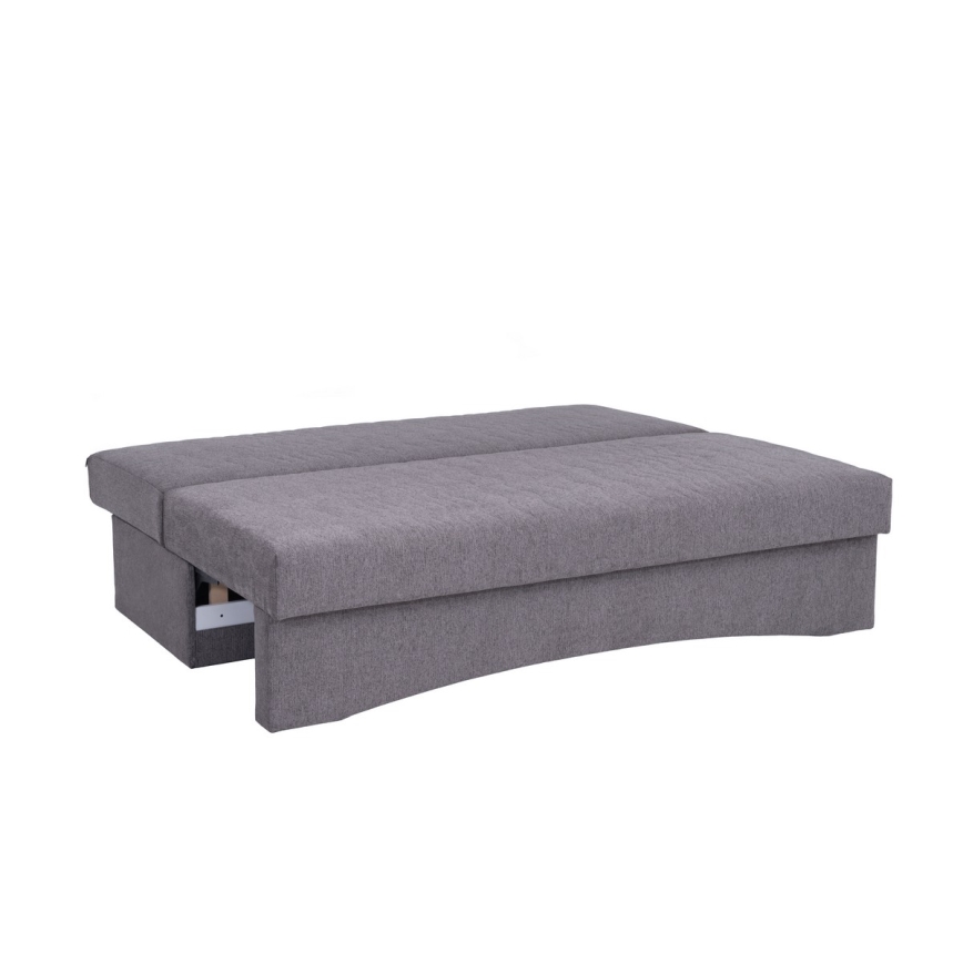 Klappbares Dreisitzer-Polstersofa ohne Armlehnen PAUL grau
