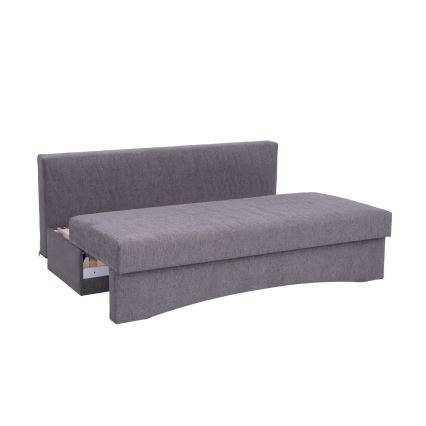 Klappbares Dreisitzer-Polstersofa ohne Armlehnen PAUL grau