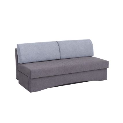 Klappbares Dreisitzer-Polstersofa ohne Armlehnen PAUL grau