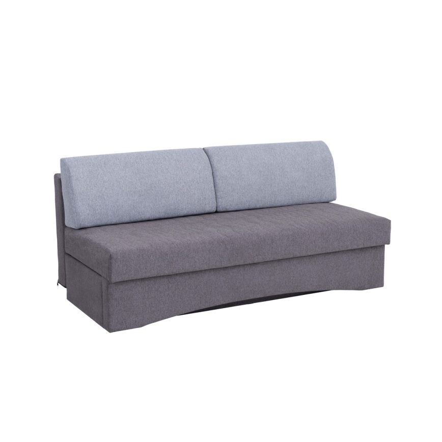 Klappbares Dreisitzer-Polstersofa ohne Armlehnen PAUL grau