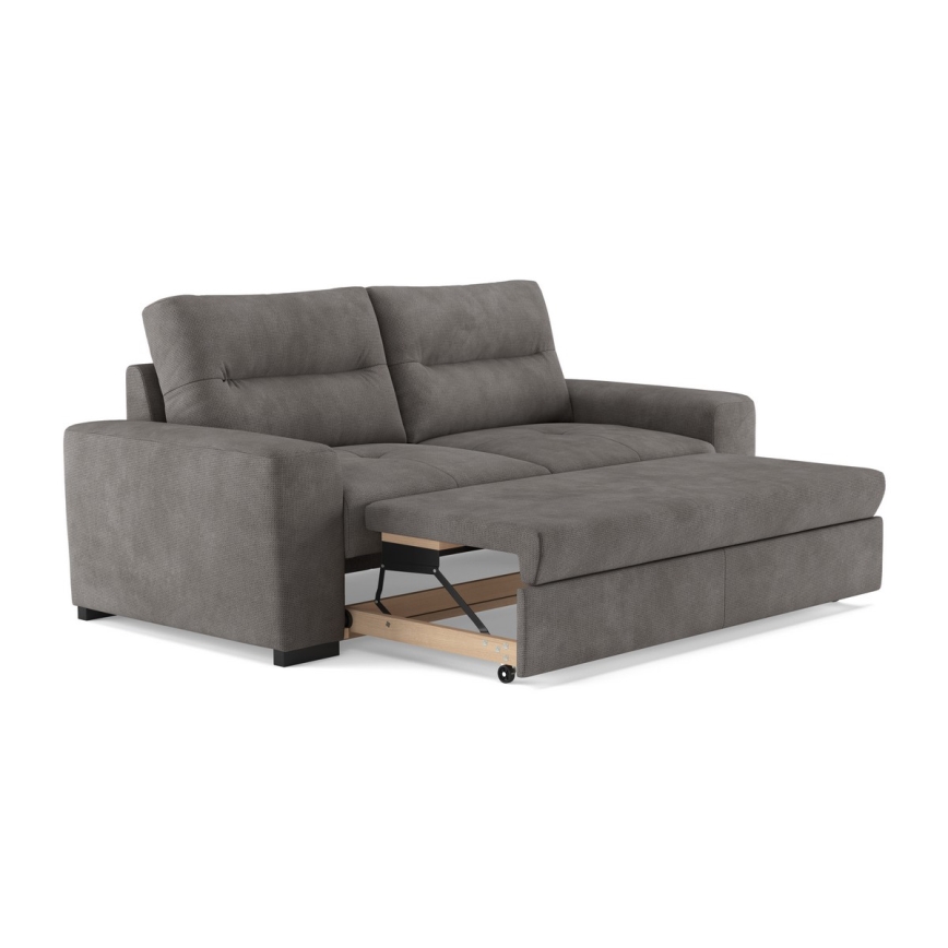 Klappbares Dreisitzer-Sofa COMO grau