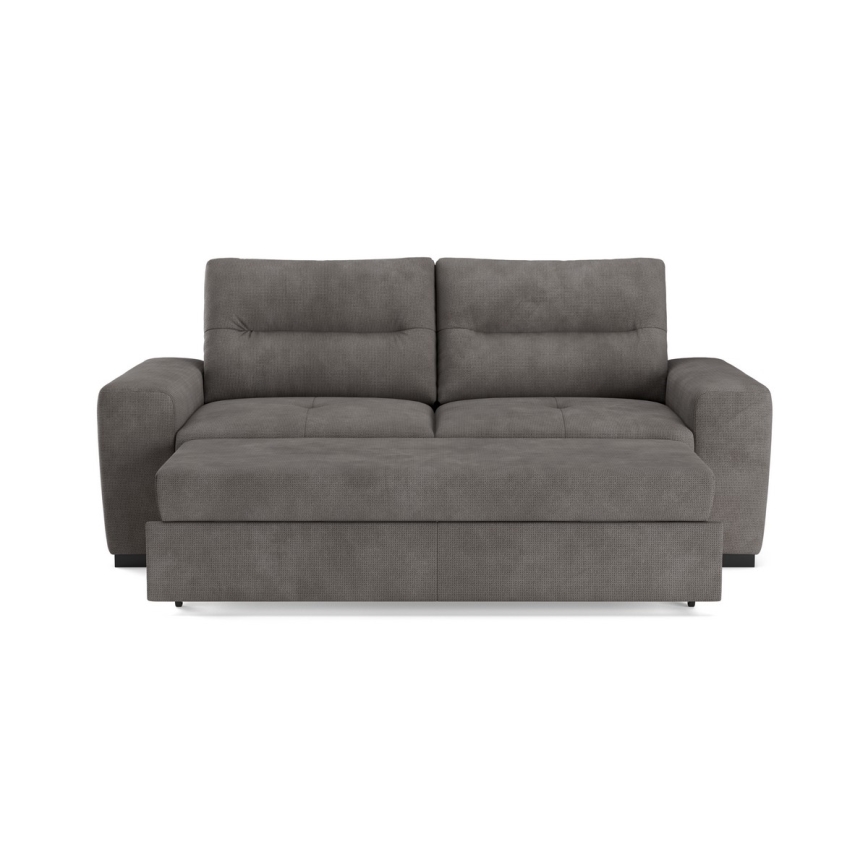 Klappbares Dreisitzer-Sofa COMO grau