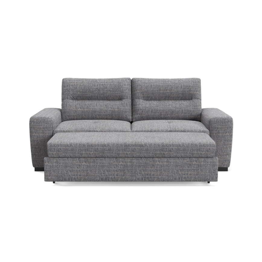 Klappbares Dreisitzer-Sofa COMO grau