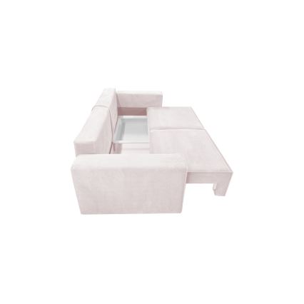 Klappbares Dreisitzer-Sofa mit Stauraum RONDA beige