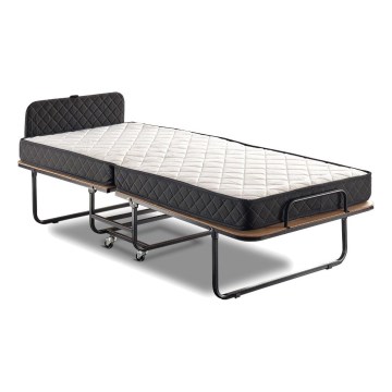 Klappbares Einzelbett aus Metall HERON 90x204 cm, weiß, belastbar bis 120 kg