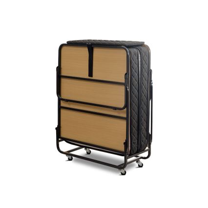 Klappbares Einzelbett aus Metall HERON 90x204 cm, weiß, belastbar bis 120 kg