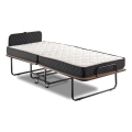 Klappbares Einzelbett aus Metall mit Matratze HERON 90x204 cm, weiß