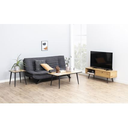 Klappbares Zweisitzer-Sofa AIRI dunkelgrau