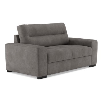 Klappbares Zweisitzer-Sofa COMO grau
