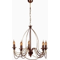Klassische Pendelleuchte 5xE14/40W/230V bronze
