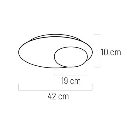 LED Deckenleuchte PETIT LED/12W/230V schwarz