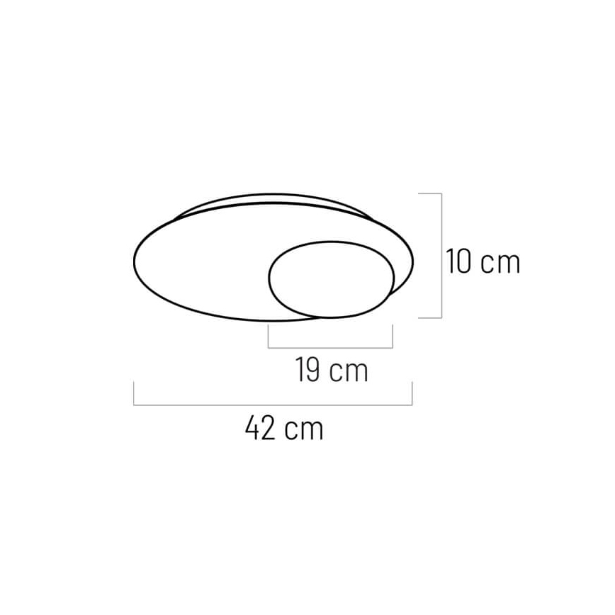 LED Deckenleuchte PETIT LED/12W/230V schwarz