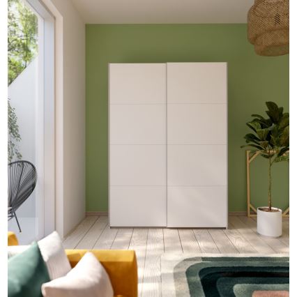 Kleiderschrank KARO 150 x 210 cm weiß