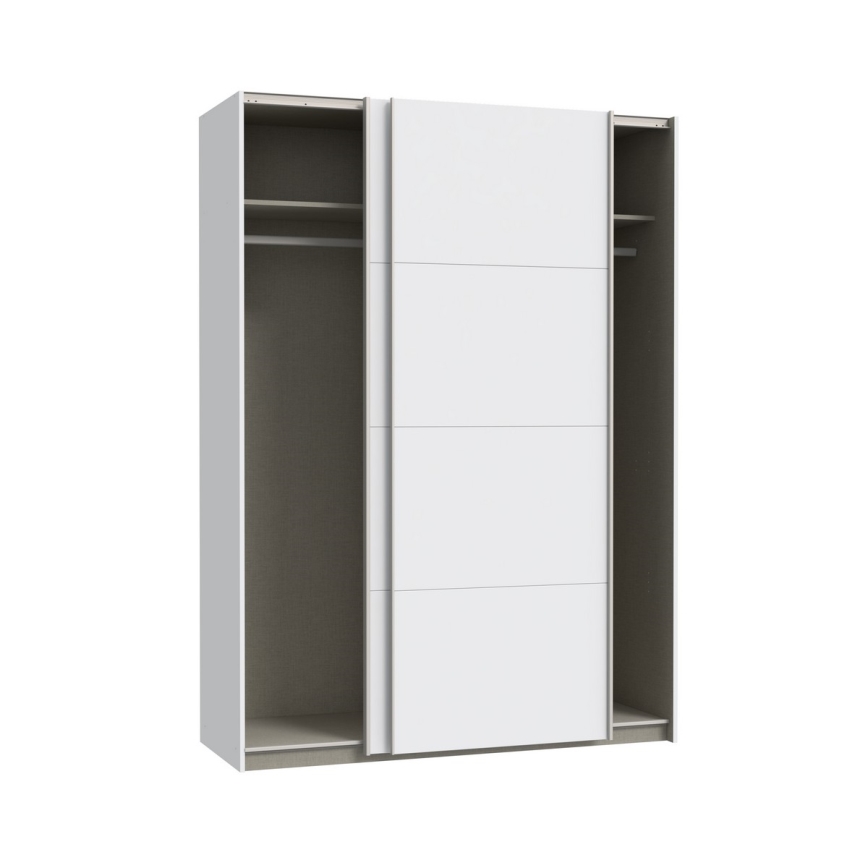 Kleiderschrank KARO 150 x 210 cm weiß