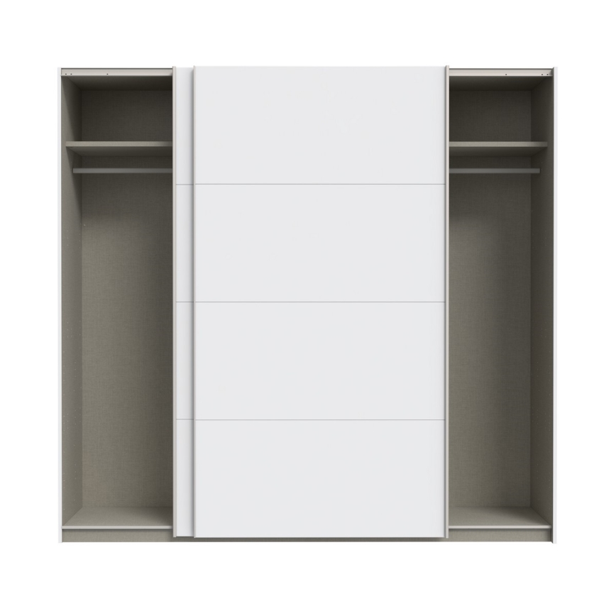 Kleiderschrank KARO 220x210x61 cm weiß