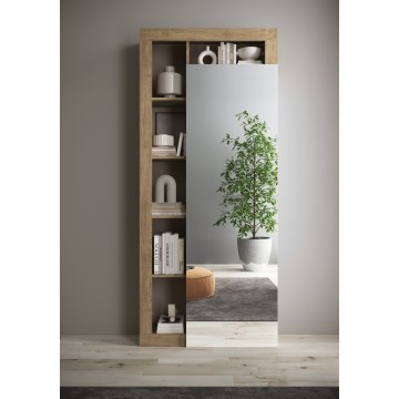 Kleiderschrank LENOR 91x209 cm weiß/braun