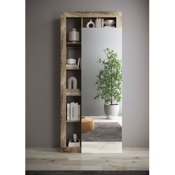 Kleiderschrank LENOR 91x209 cm weiß/braun