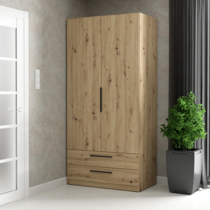 Kleiderschrank MARO 100x213 cm Artisan-Eiche