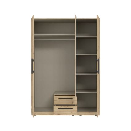 Kleiderschrank MARO mit Spiegel, 150x213 cm, Artisan-Eiche