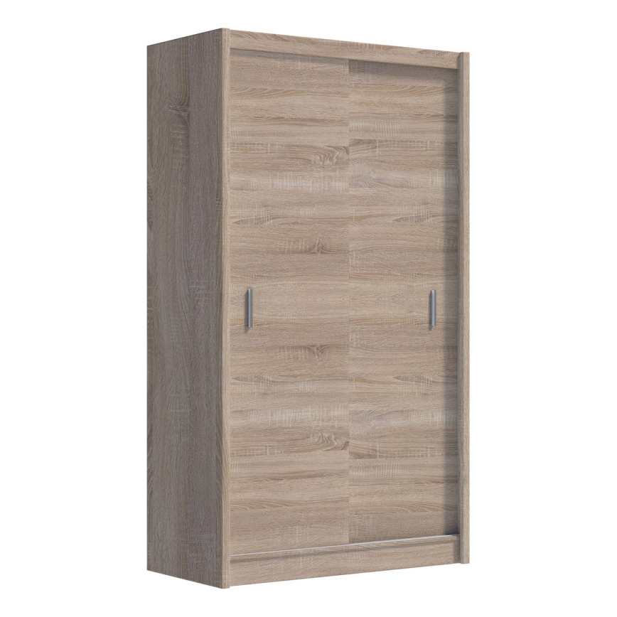 Kleiderschrank mit Schiebetüren SAPHIRA 150x215 cm Eiche Sonoma