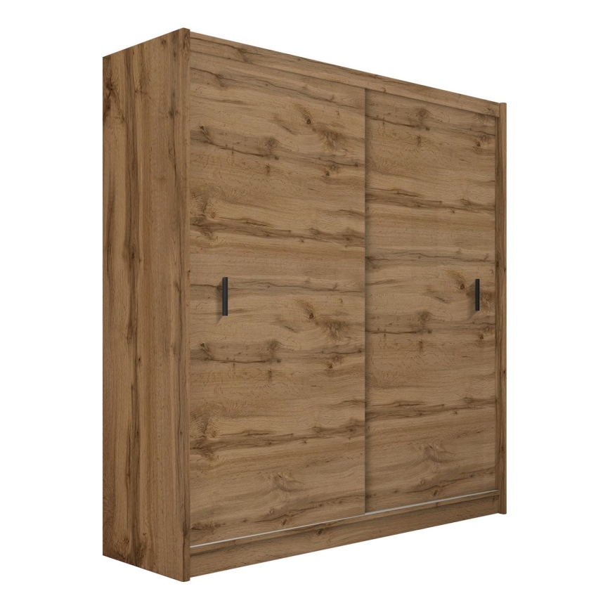 Kleiderschrank mit Schiebetüren SAPHIRA 203x215 cm Eiche Wotan